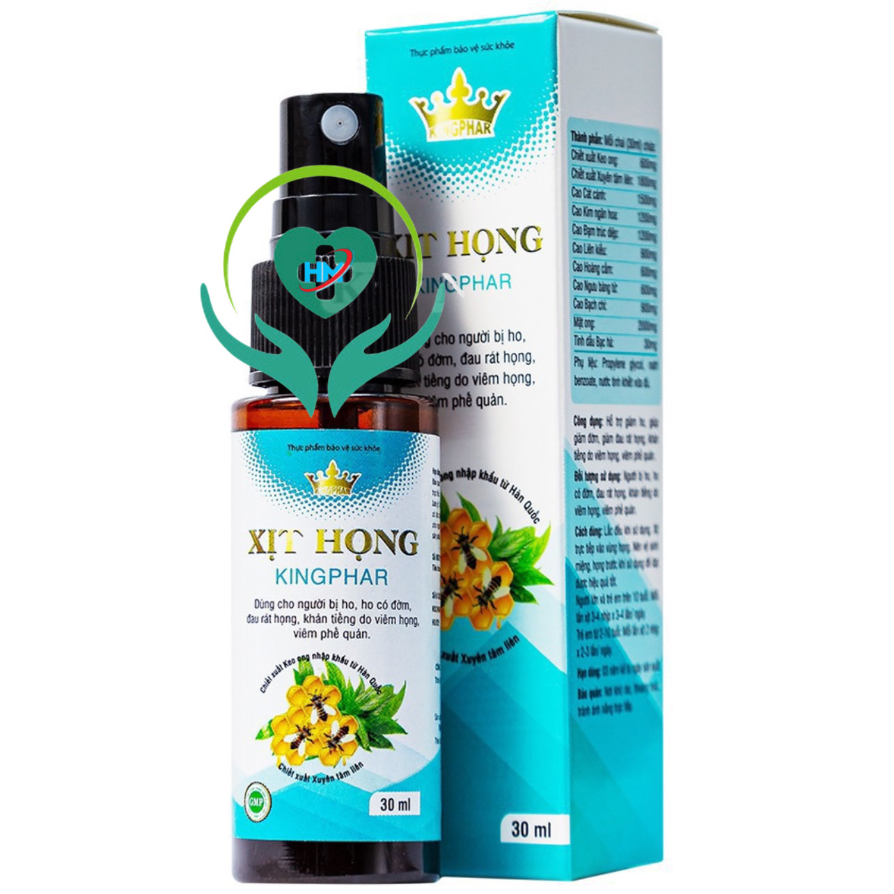 Xịt họng Kingphar , chai 30ml, giảm ho, đau họng, khản tiếng