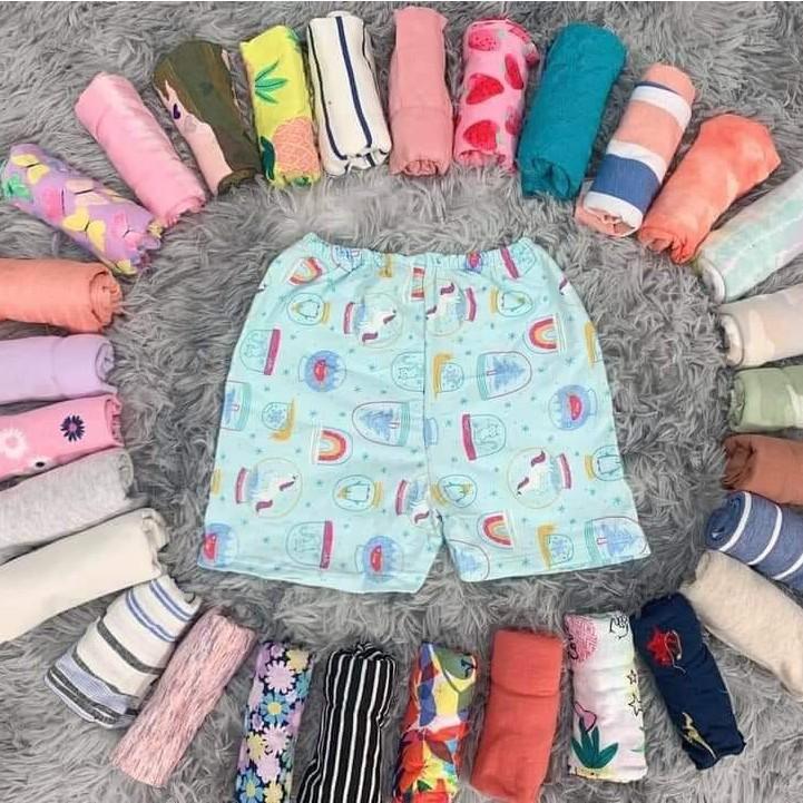 Sét quần chục mặc nhà cho bé trai, bé gái, cotton thun giãn CiZi.shop