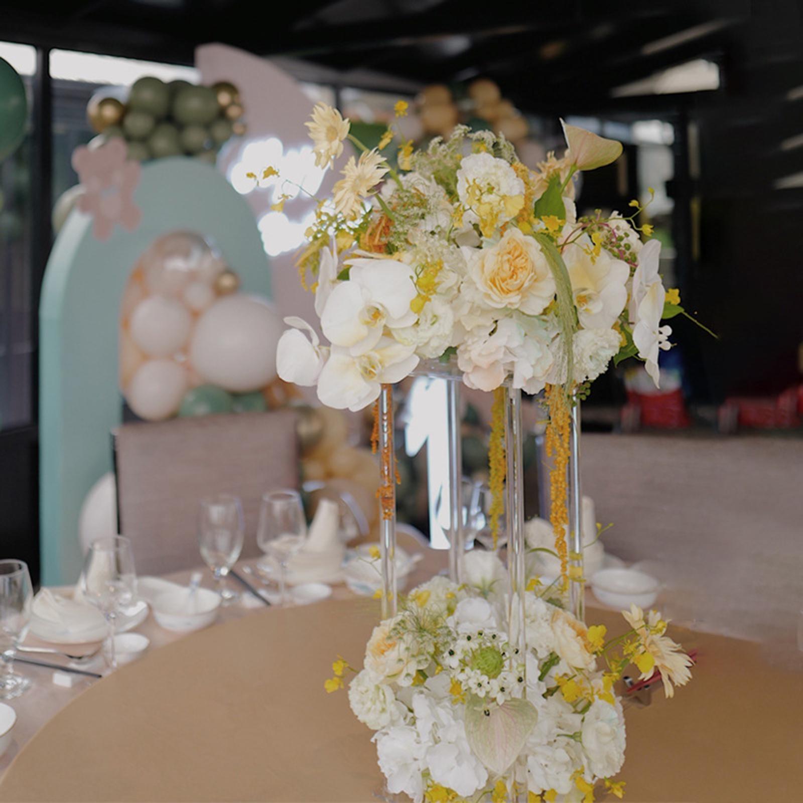 Flower Stand Centerpiece for Wedding Flower Arrangement for Dining Table