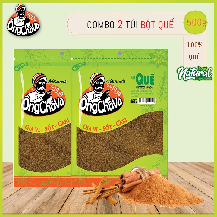 Combo 2 Túi Bột quế Ông Chà Và 500g (Cinnamon Powder)