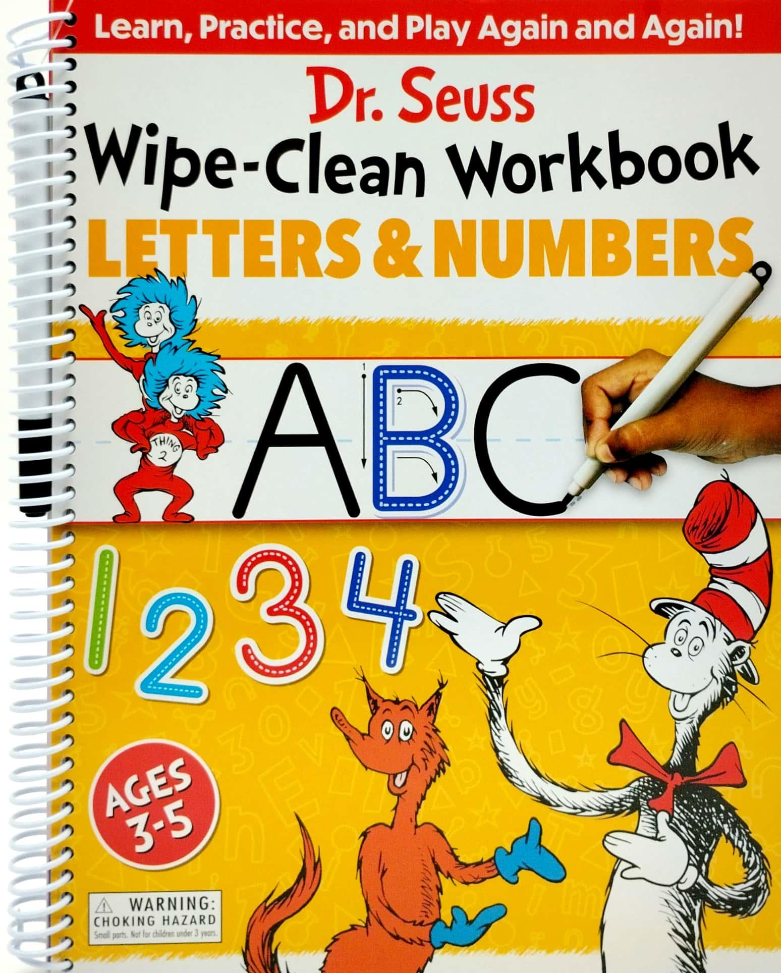 Dr. Seuss Wipe-Clean Workbook: Letters And Numbers: Activity Workbook For Ages 3-5