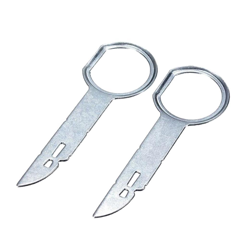 2X Car Radio Stereo CD Release Removal Tools Key For VW/Audi/Mercedes/Porsche