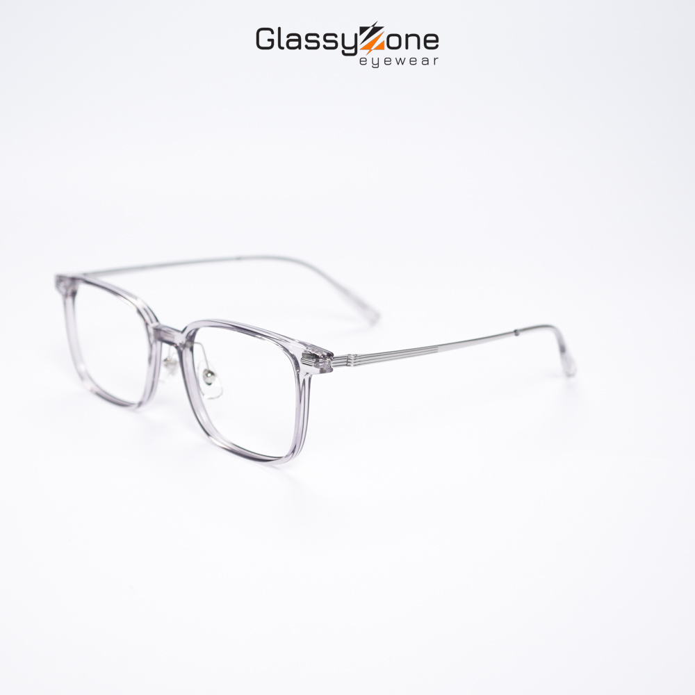 Gọng kính cận, Mắt kính giả cận nhựa dẻo Form chữ nhật Uniex Nam Nữ Aneurin - GlassyZone