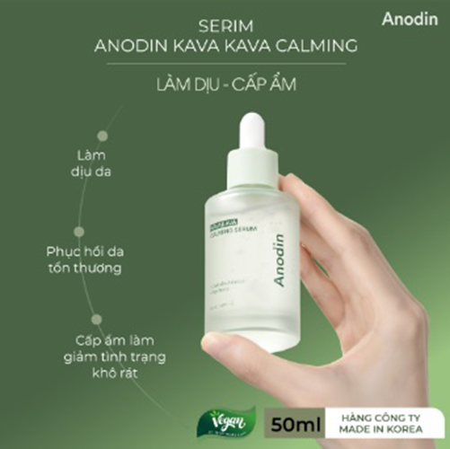 Serum cấp ẩm và làm dịu chiết xuất tinh chất rau má Kava Kaka Calming Anodin 50ml