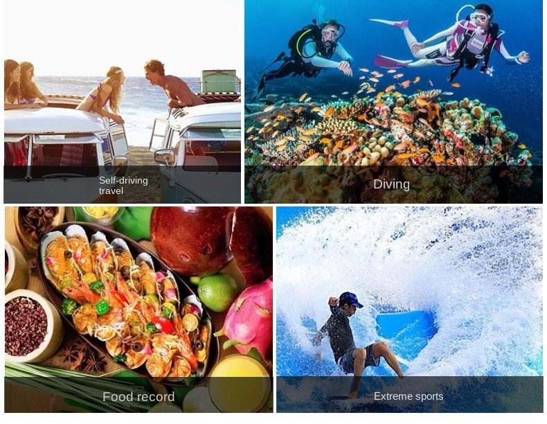 Đầu ghi DV xe máy C100 chống rung chống nước Thể thao ngoài trời Thumb Cam Sports