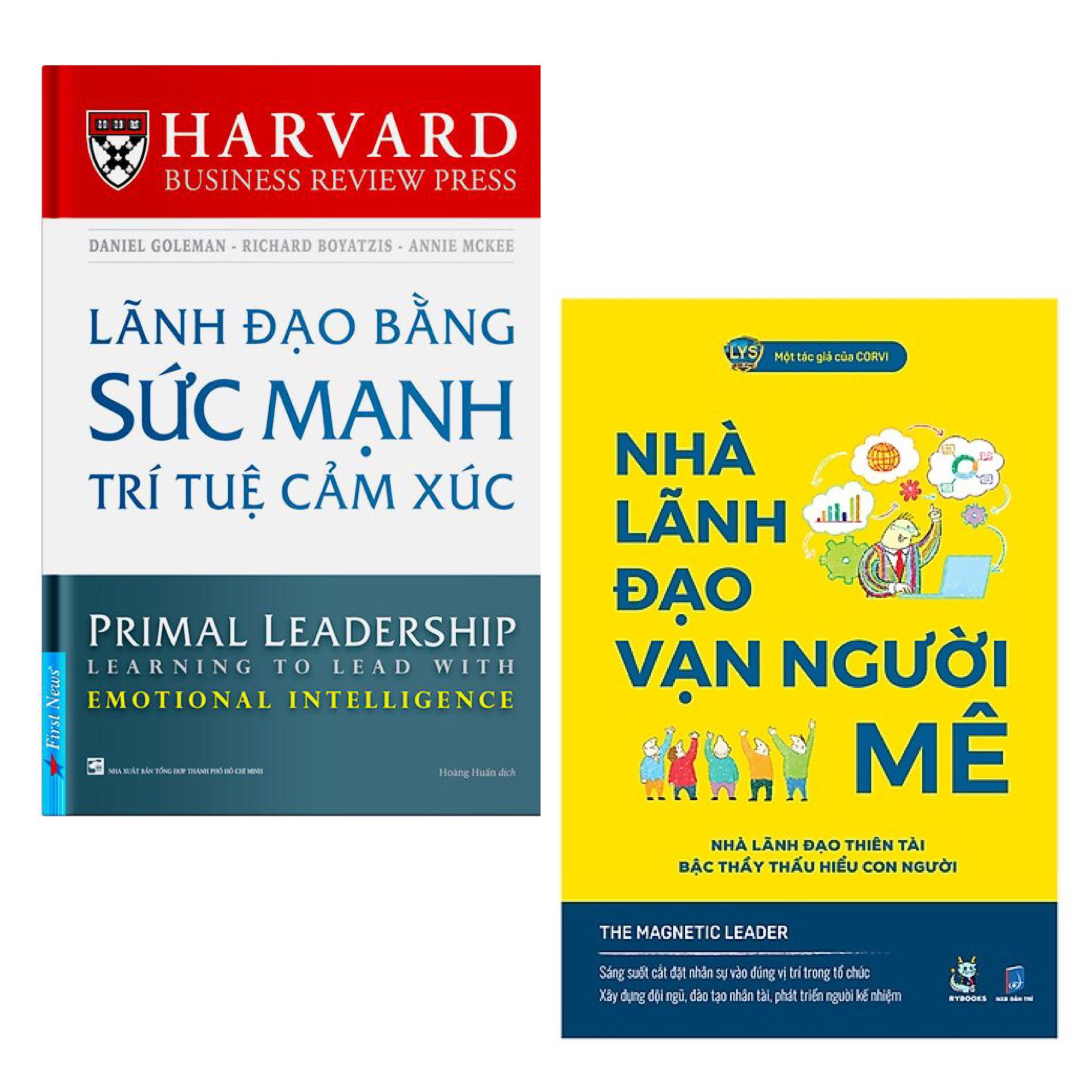 Combo Nghệ Thuật Lãnh Đạo, Quản Lí Nhân Lực Truyền Cảm Hứng Thúc Đẩy Doanh Nghiệp Phát Triển: Nhà Lãnh Đạo Vạn Người Mê + Lãnh Đạo Bằng Sức Mạnh Trí Tuệ Cảm Xúc