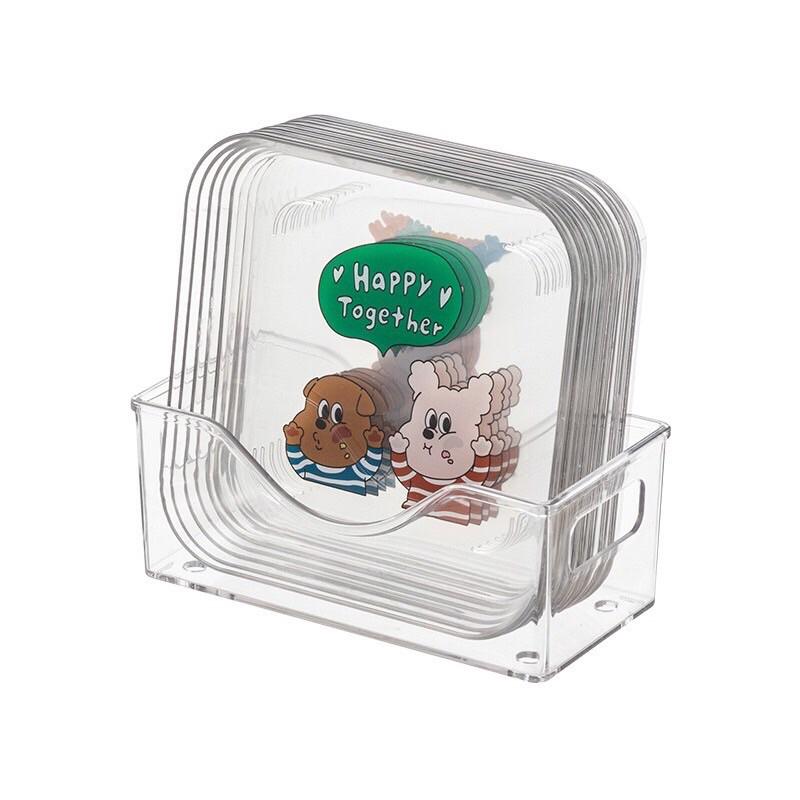 Sét 8 đĩa nhựa kèm khay đựng