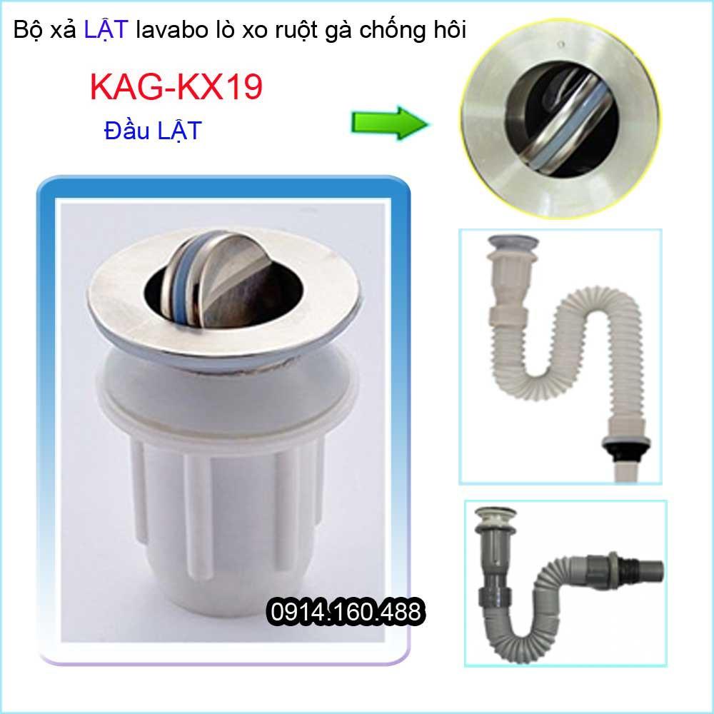 Bộ xả lavabo KAG-KX19 xả lật , xả ruột gà ống nhựa mềm chậu lavabo rửa mặt thoát nhanh giá tốt sử dụng tốt