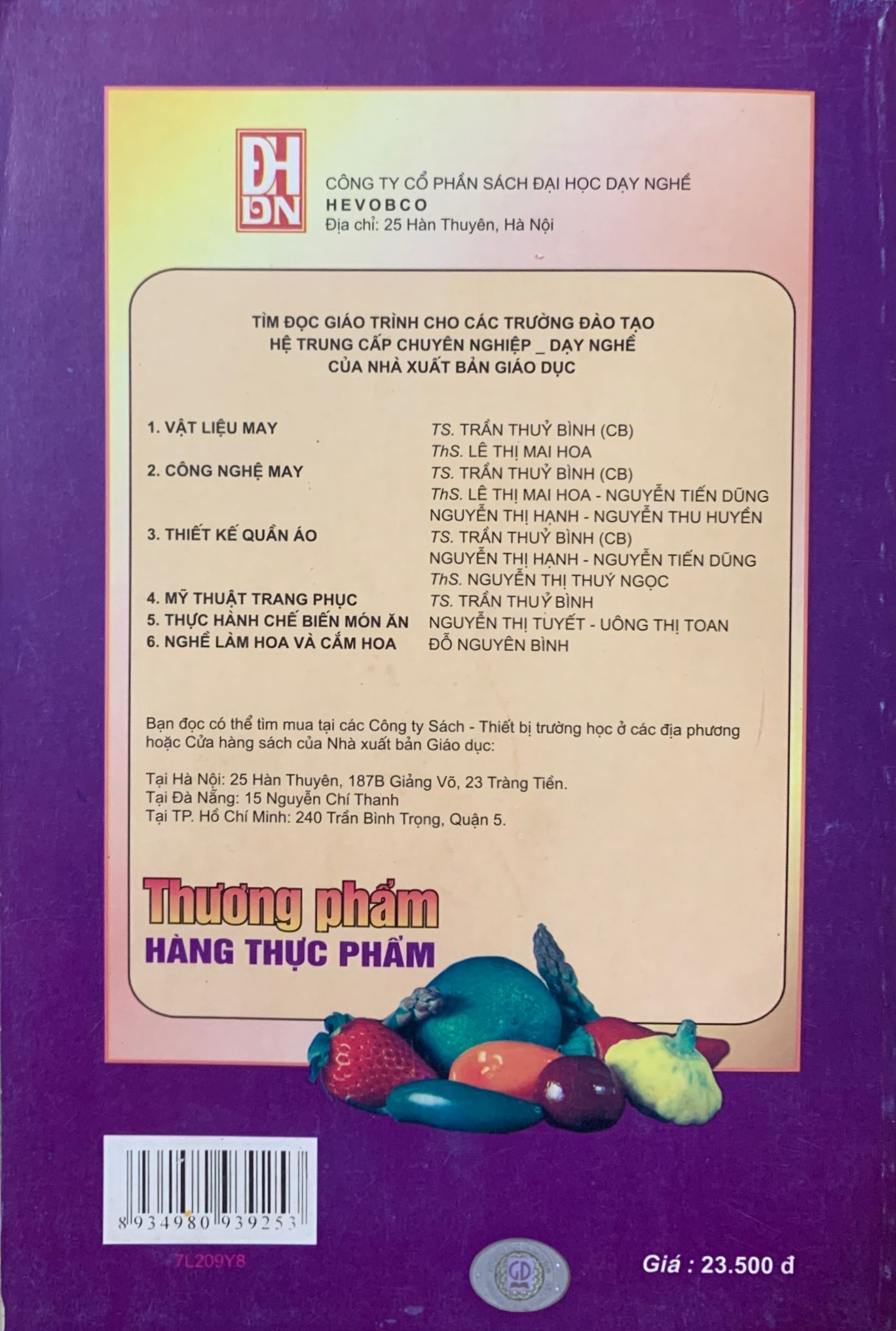 Giáo trình thương phẩm hàng thực phẩm