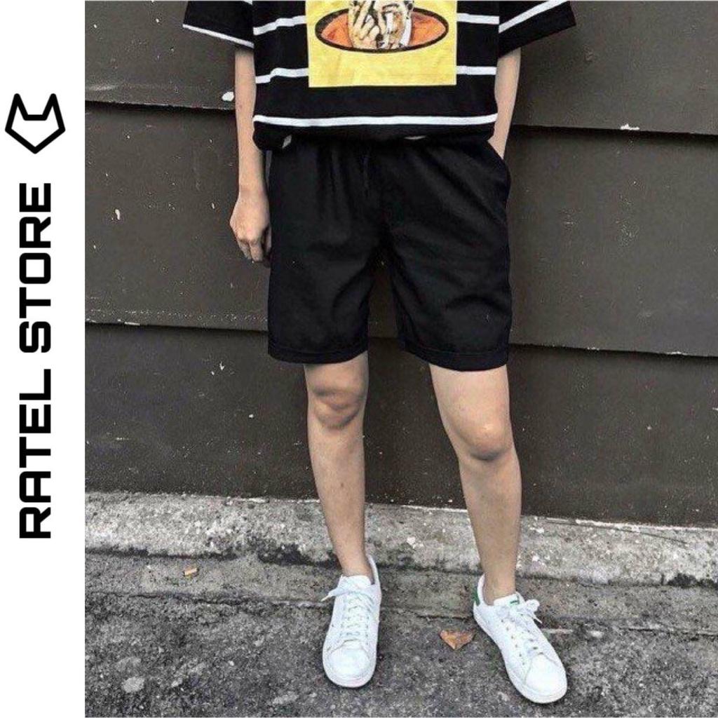 Quần Short Kaki Basic Trơn Unisex Năng Động Mát Mẻ