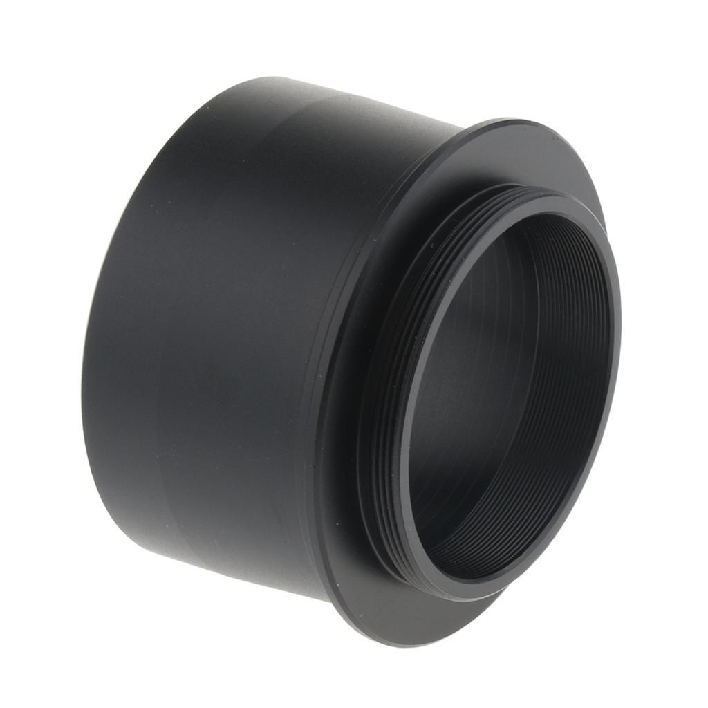 2" 50.8mm to M42*0.75 T2 Mount Adapter for Telescope Eyepiece Lens Black