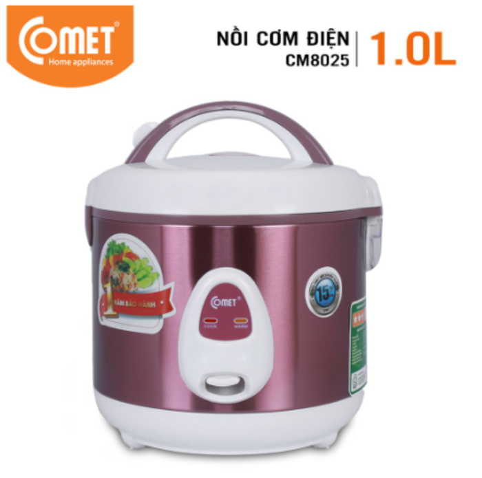 Nồi cơm điện nắp gài 1,0L CM8025 (giao màu ngẫu nhiên) - Hàng chính hãng