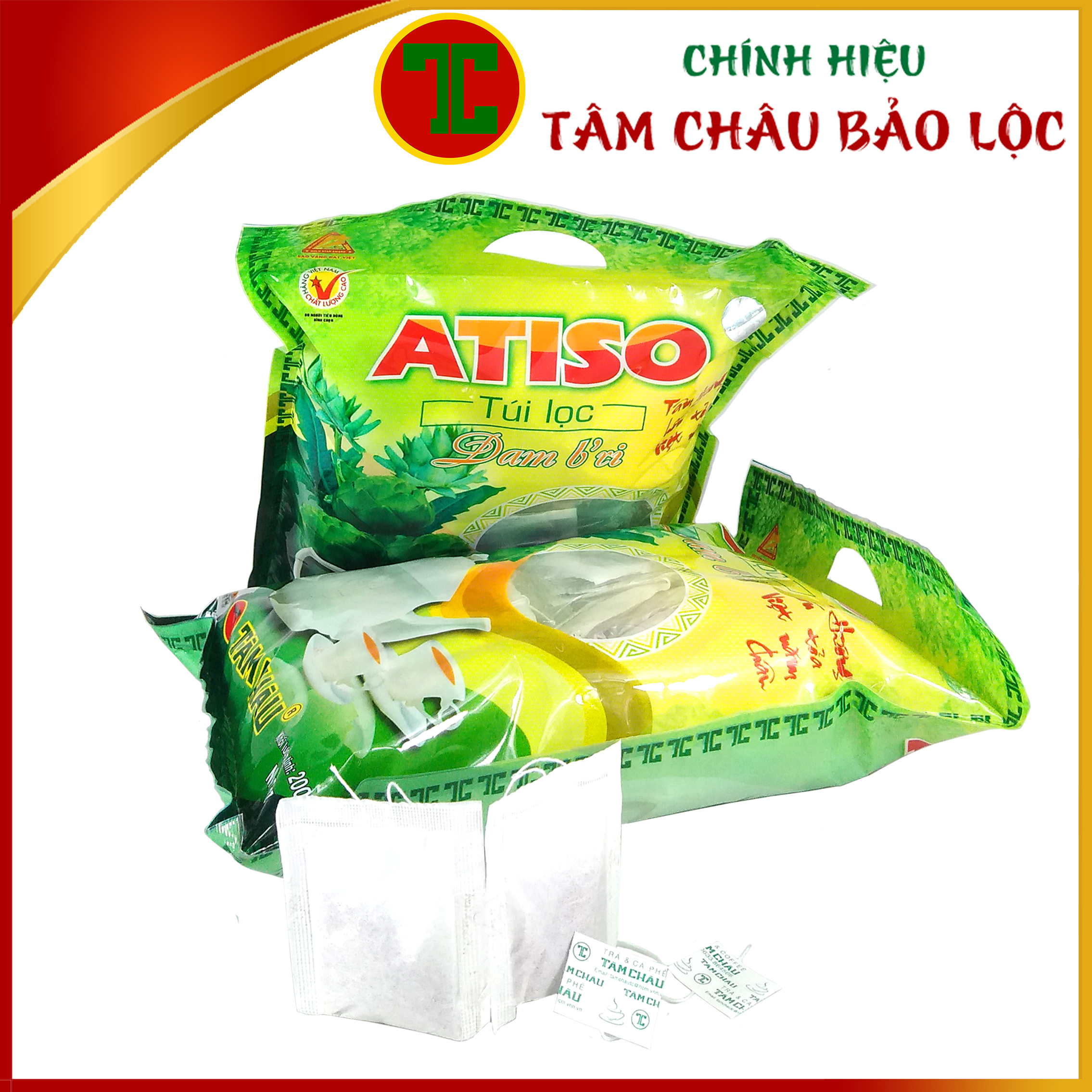 [TÂM CHÂU] Trà Atiso Túi Lọc Cao Cấp 200Gr