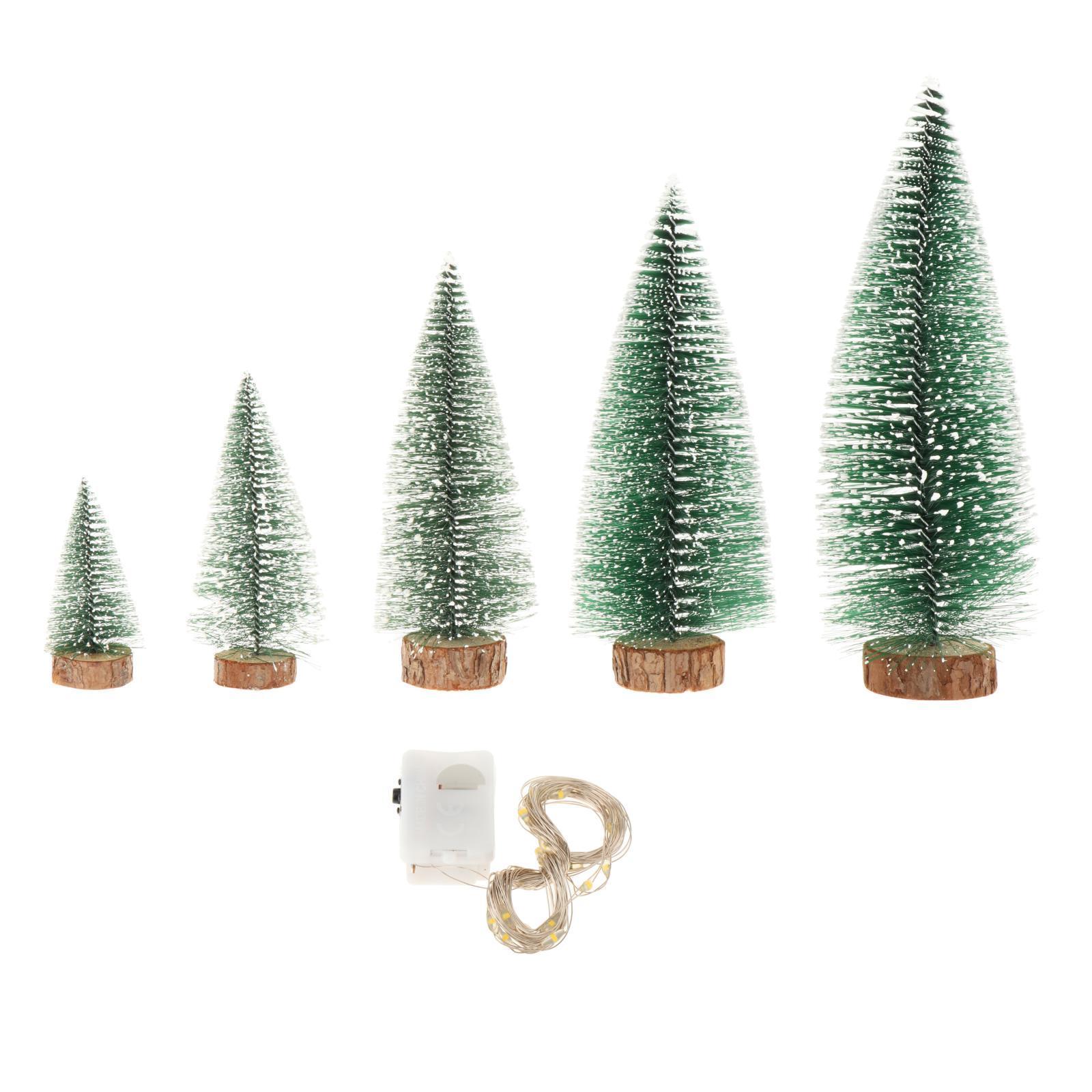Artificial Christmas Tree Ornament with Lights for Xmas Office Shop Showcase