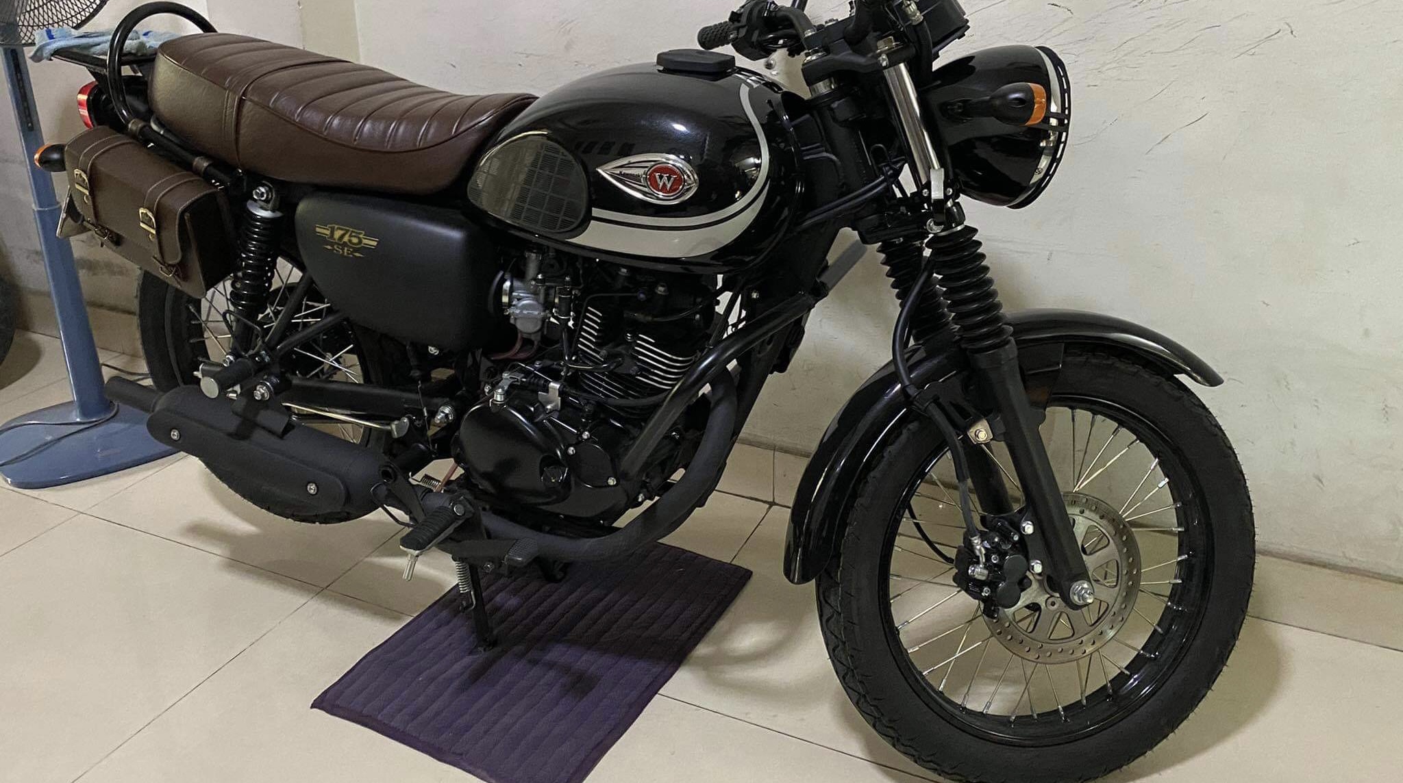 Túi treo xe W175, Kawasaki W175, Classicbike, bag for W175 (Form Cứng)