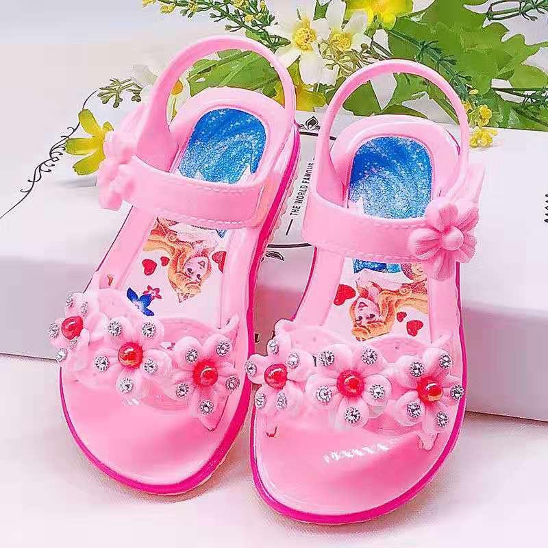 (NY016)Sandal bé gái màu hồng xinh xắn đáng yêu chào thu