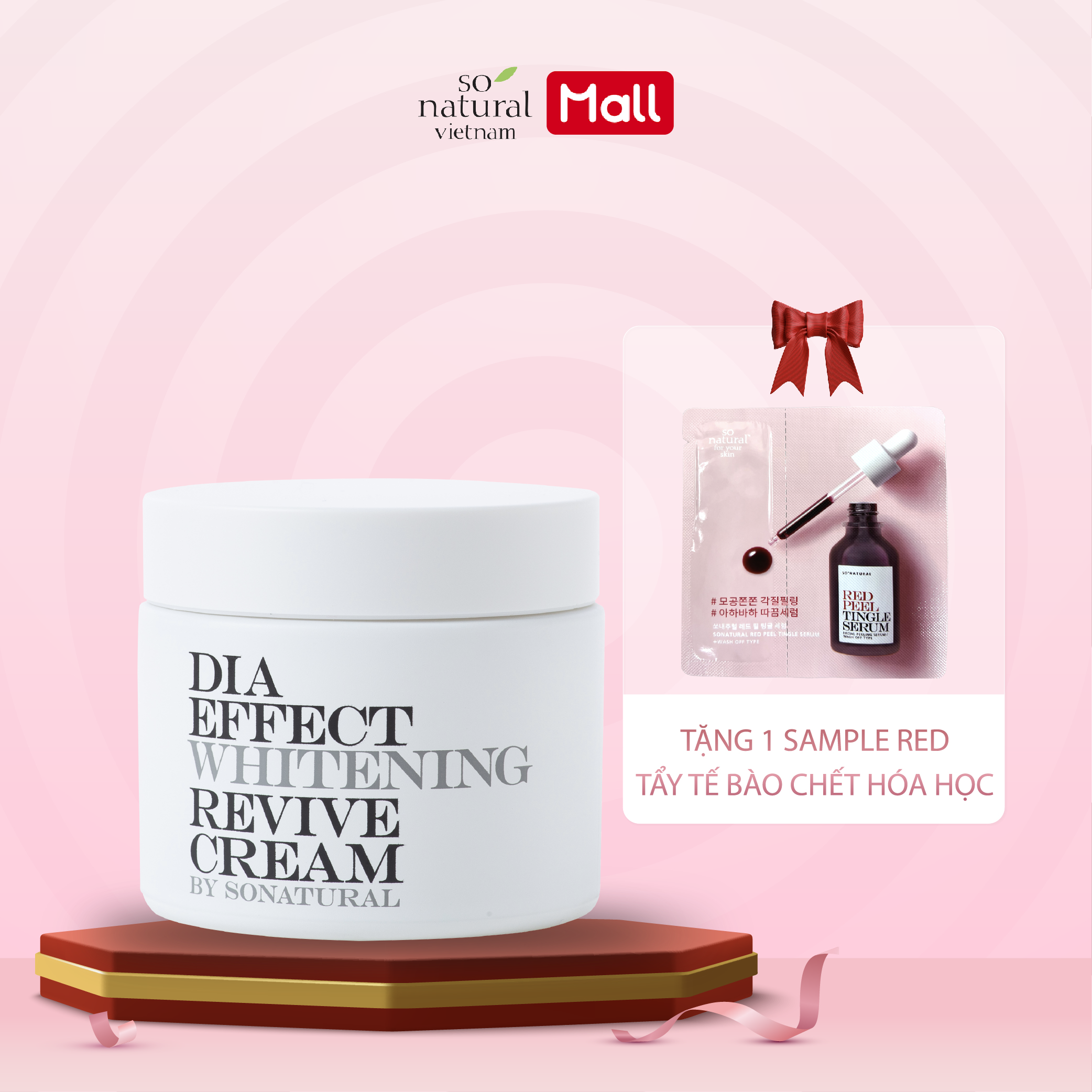 Kem Dưỡng Da Nâng Tone Ngày Đêm Dia Effect Whitening Revive Cream So Natural Hàn Quốc