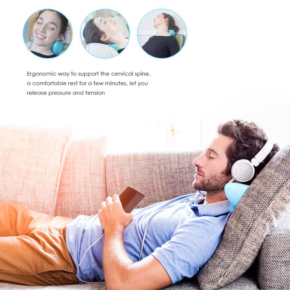 Meijuner Mới Xác Thực C-Còn Lại Massage Cổ và Vai sửa chữa cổ tử cung lực kéo Thiết bị dụng cụ massage di động