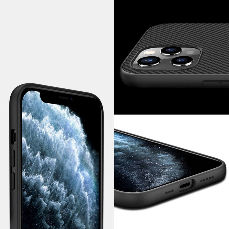 Ốp lưng Nillkin Fiber Carbon cho iPhone 12/ 12 Pro / iPhone 12 Pro Max - Hàng chính hãng