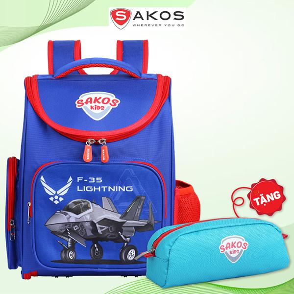 Ba Lô Tiểu Học Bé Trai Kid Diverti - Sakos SBO012FL - F35 Lightning