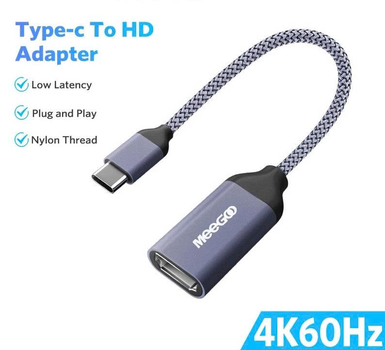Bộ chuyển thunderbolt 3 usb type c ra hdmi 2.0 4k 60hz Hàng chính hãng - HUB CHUYỂN ĐỔI USB TYPE C