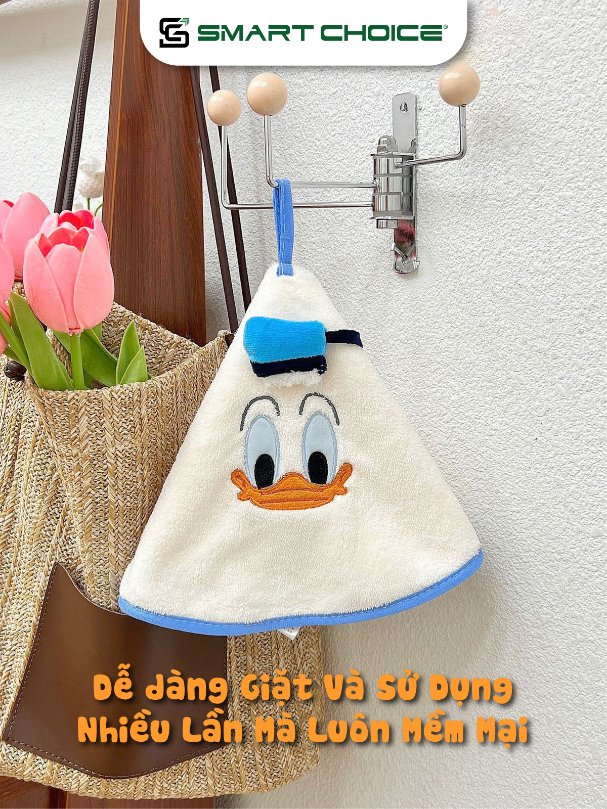 Khăn Lau Tay 6 Màu Mickey SMARTCHOICE Cao Cấp Dùng Cho Nhà Bếp SCG-PK082