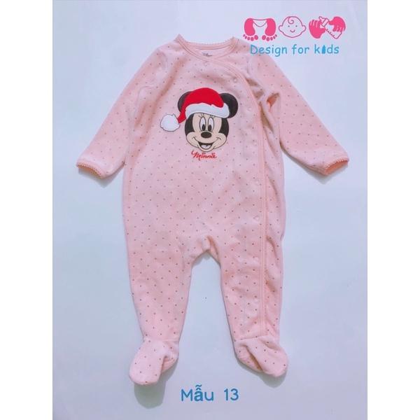 Sleepsuit / body dài tay họa tiết mừng giáng sinh Noel cho bé