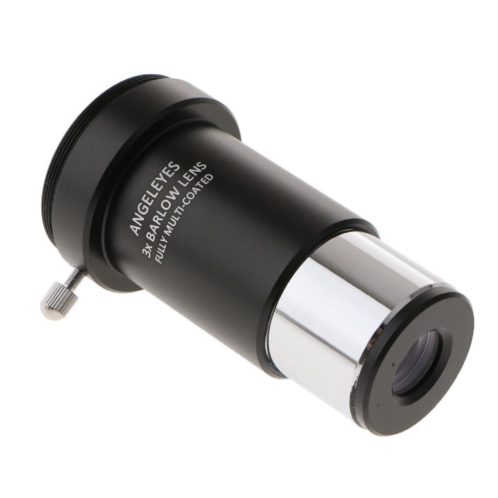 1.25 inch 5X 3X Barlow Lens Eyepiece Set Multi-coated Broadband Film with M42 Thread for Standard Telescope Astronomy Photography Accessory