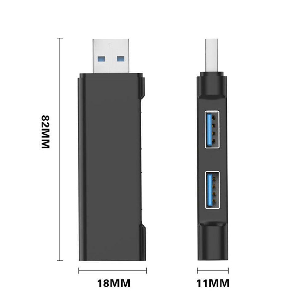 Hub chuyển đổi usb 3.0 3 cổng hợp kim nhôm màu sắc tùy chọn
