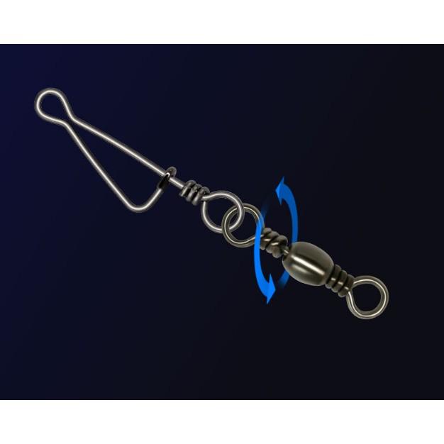 Khóa link câu cá hình số 4, đầu nối cần câu, chống xoắn, phụ kiện câu cá