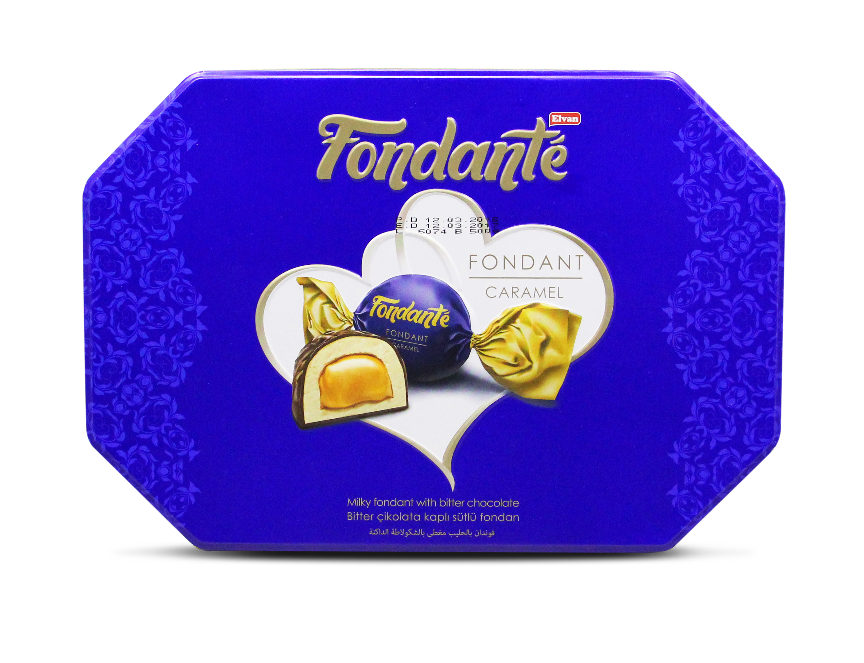 Kẹo Chocolate Fondante Hộp Thiếc Trắng (500g)