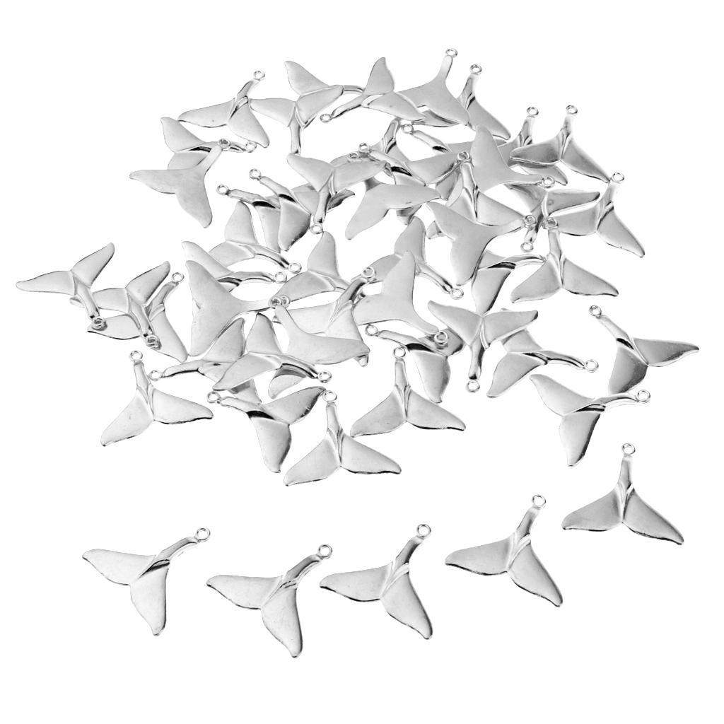 50 Pieces Sea Animal Tail Pendant Findings Bead Crafts