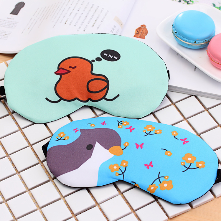 Combo 3 Miếng Bịt Mắt Ngủ 3D - Họa Tiết Cute (Giao Màu Ngẫu Nhiên)