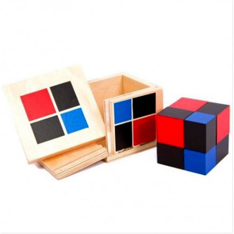 Hộp Nhị Thức - Giáo cụ Montessori - Đồ chơi giáo dục bằng gỗ an toàn cho bé 3 tuổi giúp phát triển tư duy toán học