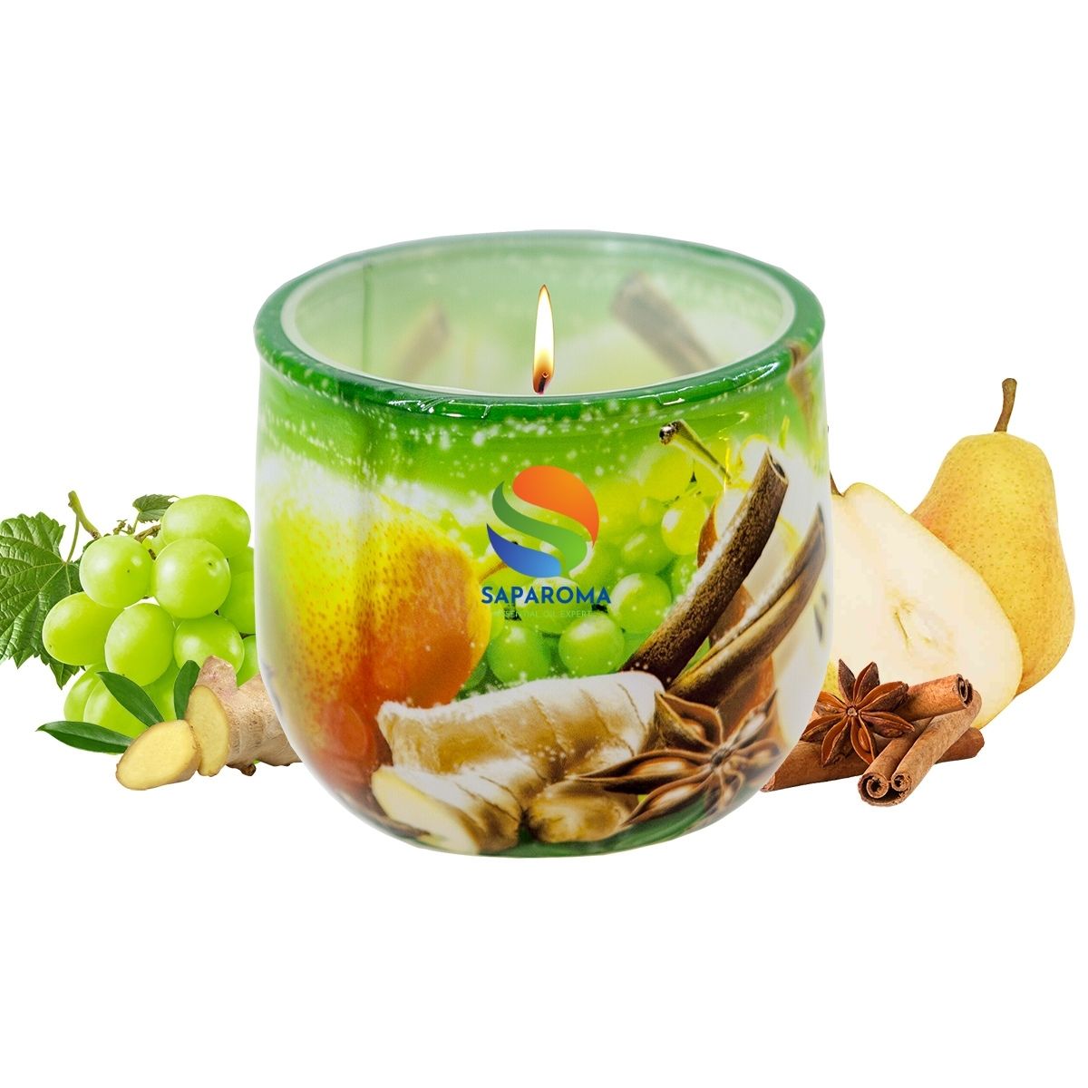 Combo 2 ly nến thơm tinh dầu Bartek Winter Jutti Frutti 100g - nho, quế, lựu, nến trang trí, thơm phòng, thư giãn, hỗ trợ khử mùi