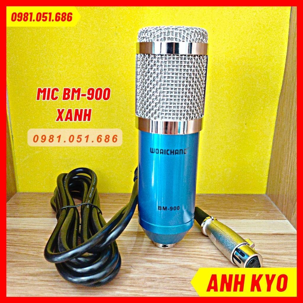 Mic Thu Âm MBBM900 Hàng Loại 1 Thiết Kế Cực Đẹp Màu Xanh Dương Bắt Mắt Chất Lượng Cao