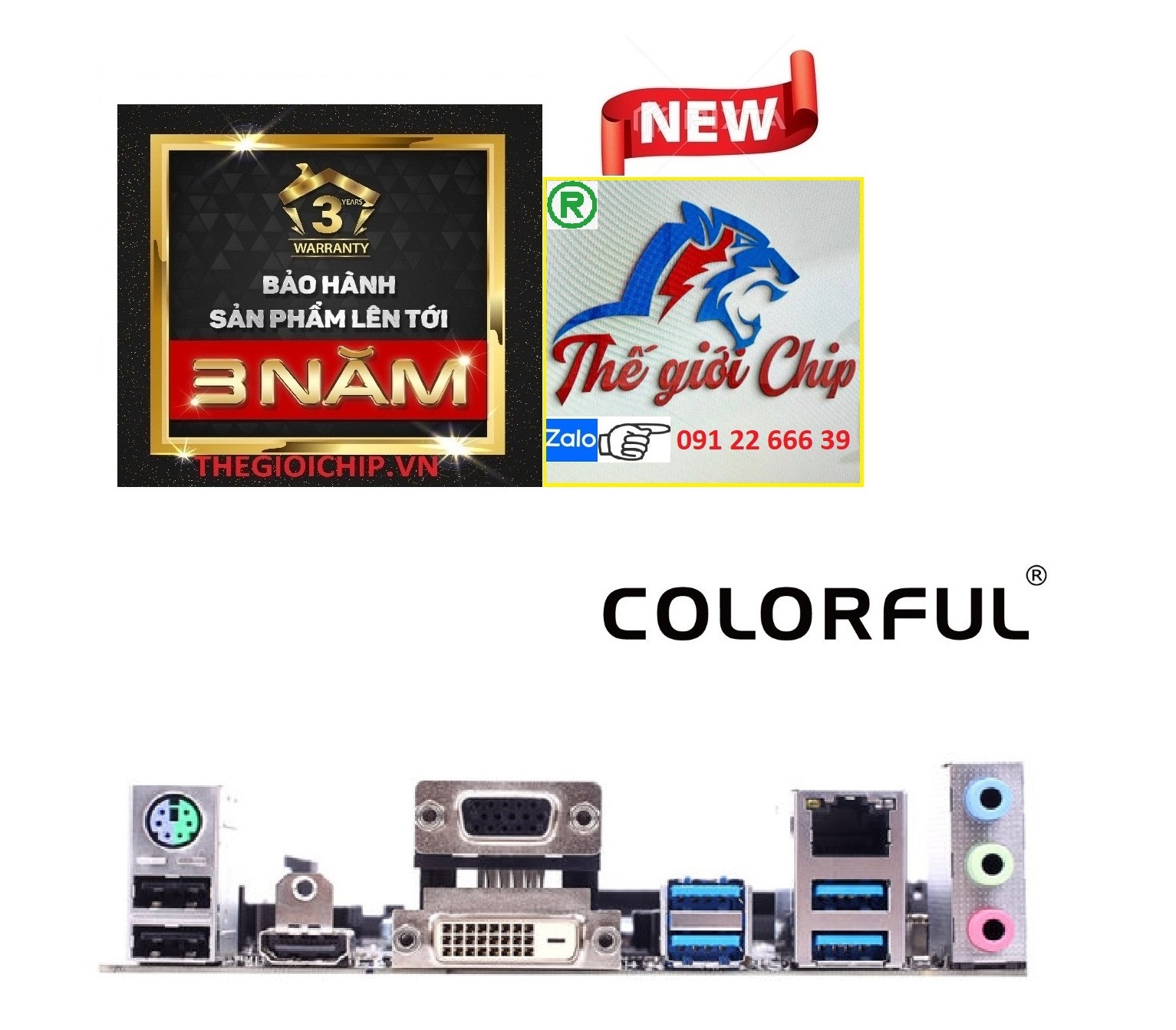 Bo Mạch Chủ COLORFUL B250M-H/E M.2-HDMi - HÀNG CHÍNH HÃNG