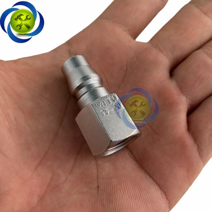 Đầu nối hơi ren trong 13mm Mito PF20 loại 1/4 PT