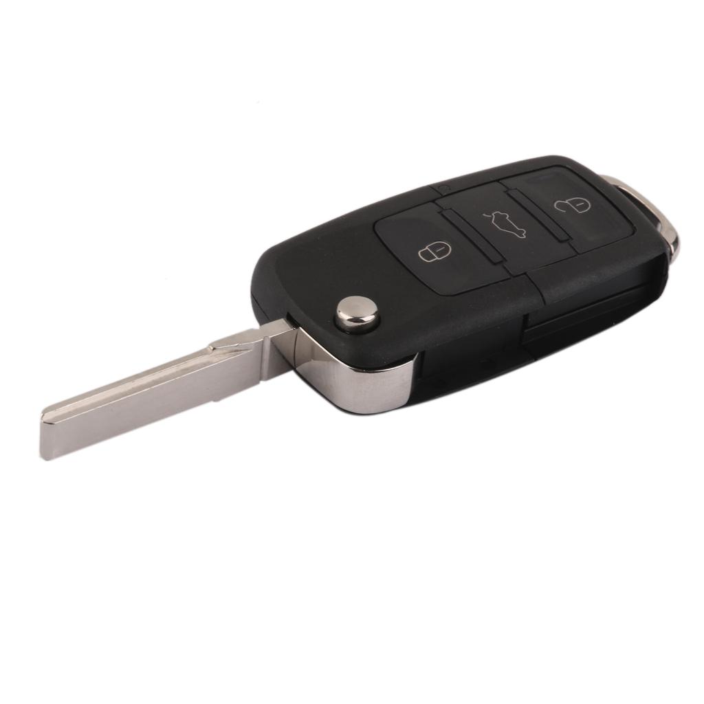 3 Button KEY FOB Remote Case with Blank  Replacement For   GOLF