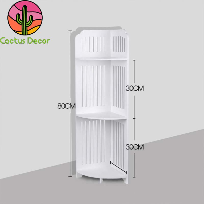 Giá - Kệ góc 3 tầng nan dọc để nhà tắm chống nước, chịu lực tốt