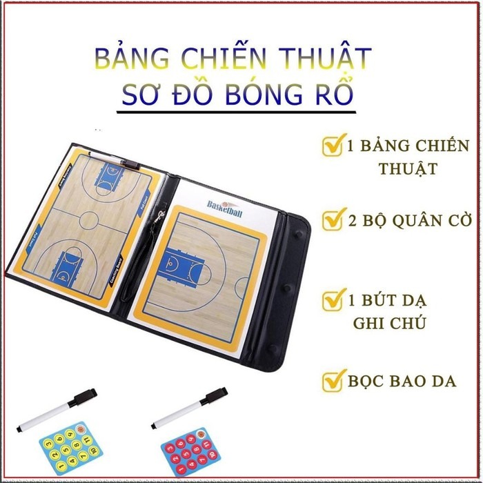 Bảng Chiến Thuật Sơ Đồ Bóng Rổ Gấp Gọn Chuyên Dụng