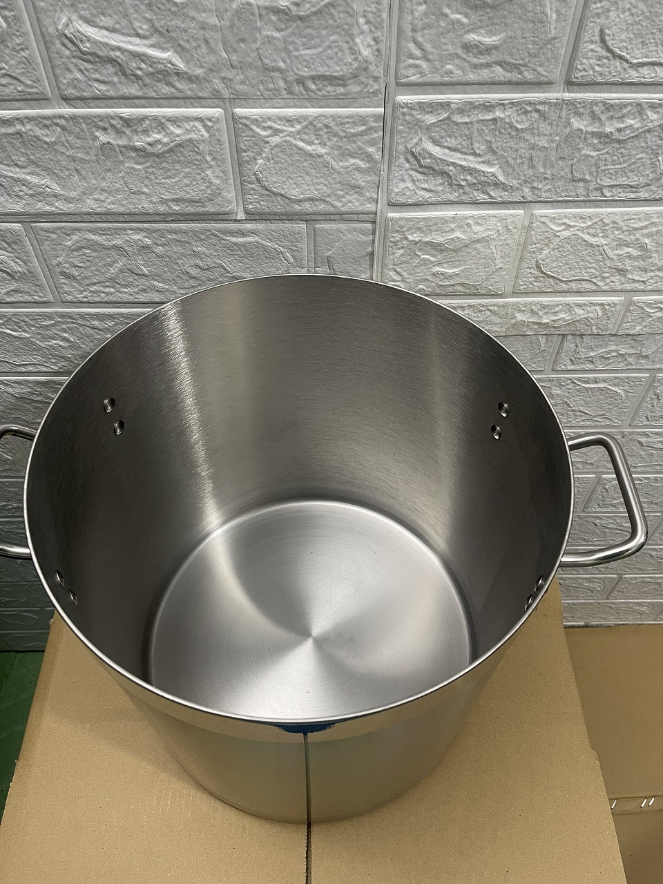 Nồi Inox 2 Quai Cao Cấp 3 Đáy _ Dung Tích: 25Lít _