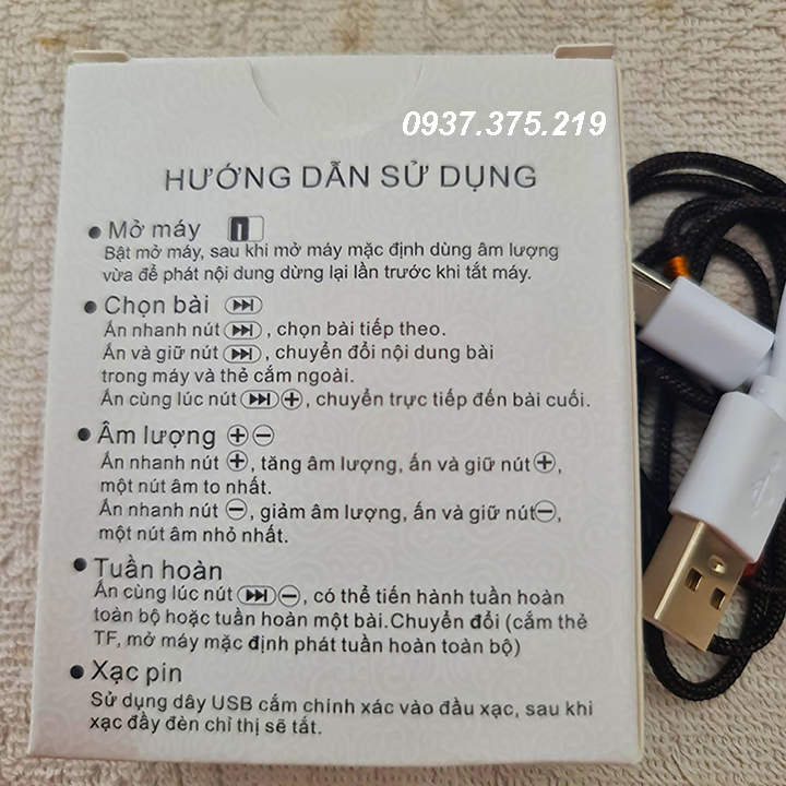 Máy Niệm Phật đeo cổ có sẵn 7 Bài Kinh