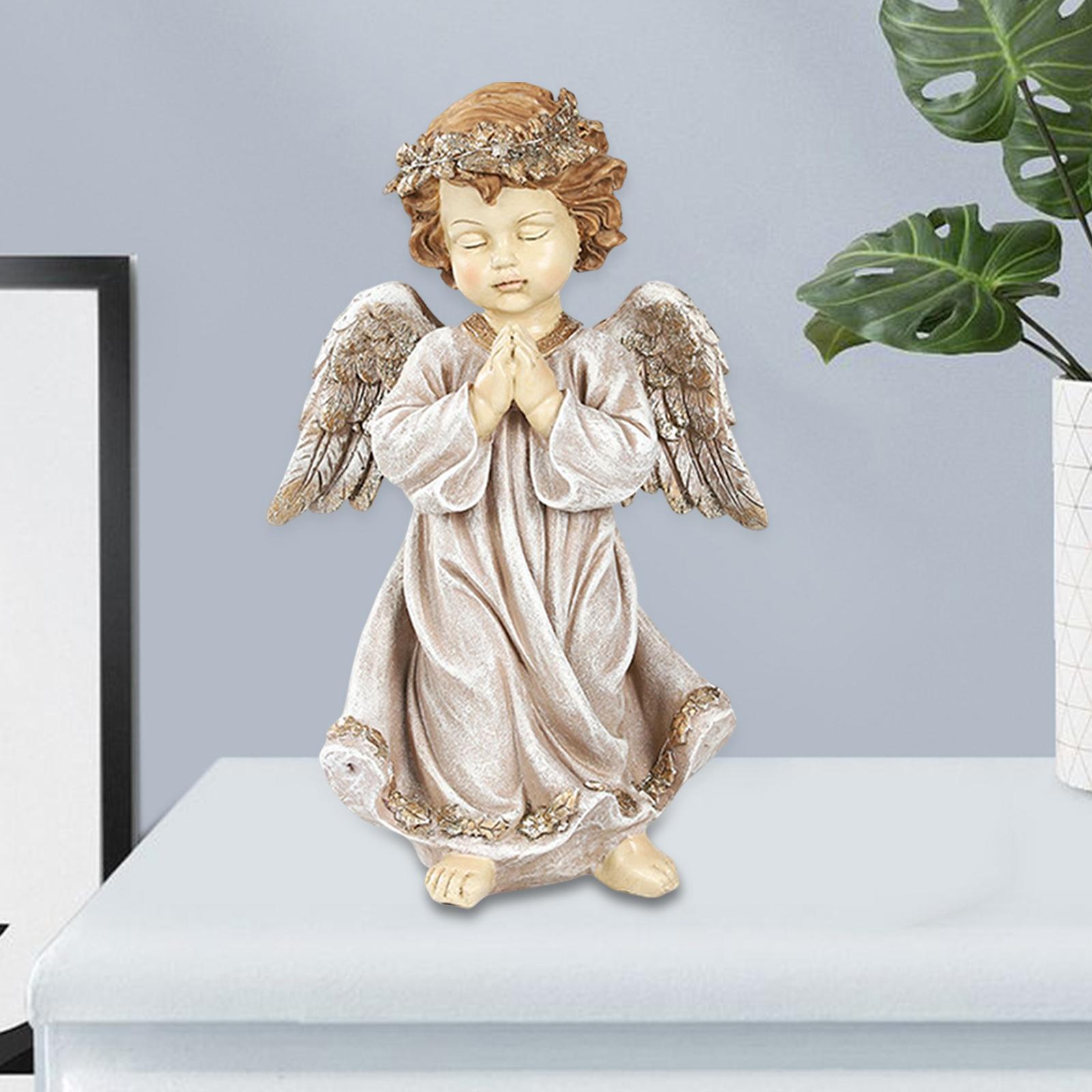 Angel Statue Angel Figurine Fairy Statue for Bookshelf