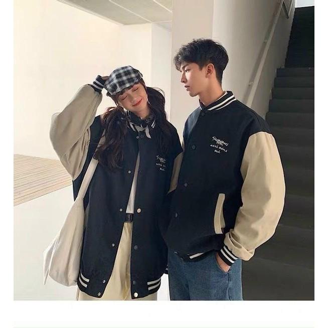 Áo Khoác Nỉ Nam Nữ Unisex SUMMER 199x Màu Đen tay phối nâu, chất nỉ bông siêu đẹp