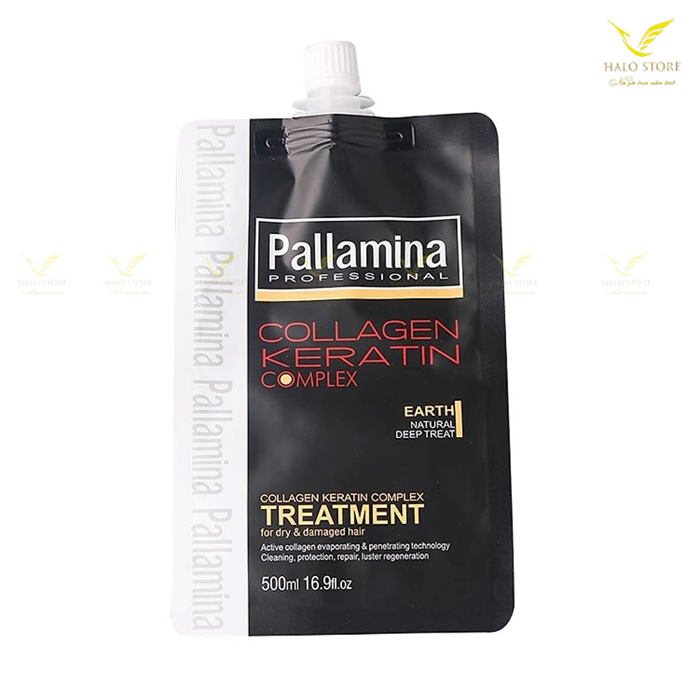 Kem hấp ủ tóc Pallamina X2 Collagen Keratin Complex Treatment siêu mượt 500ml