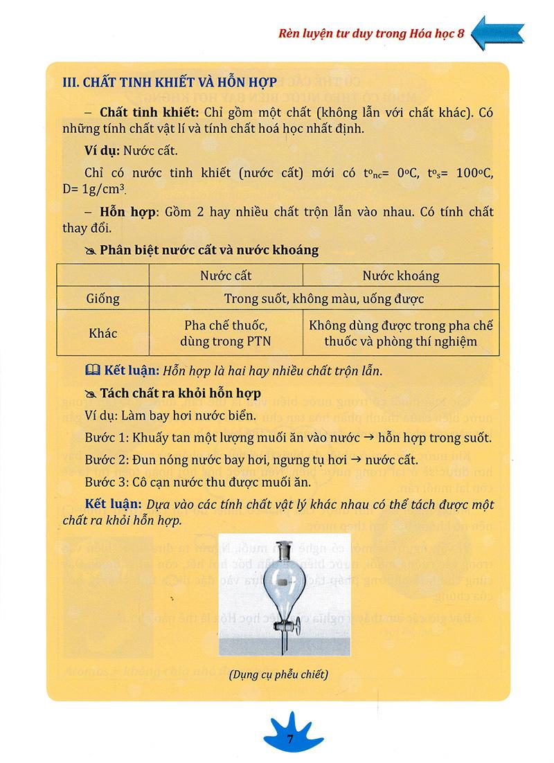 Rèn Luyện Tư Duy Trong Hóa Học Lớp 8