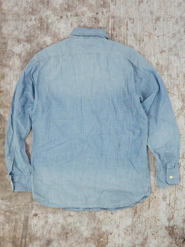 Áo Sơ Mi Nam CASAMODA MEN DENIM WORK SLIM-FIT LONG-SLEEVE SHIRT - SIZE S/M/L