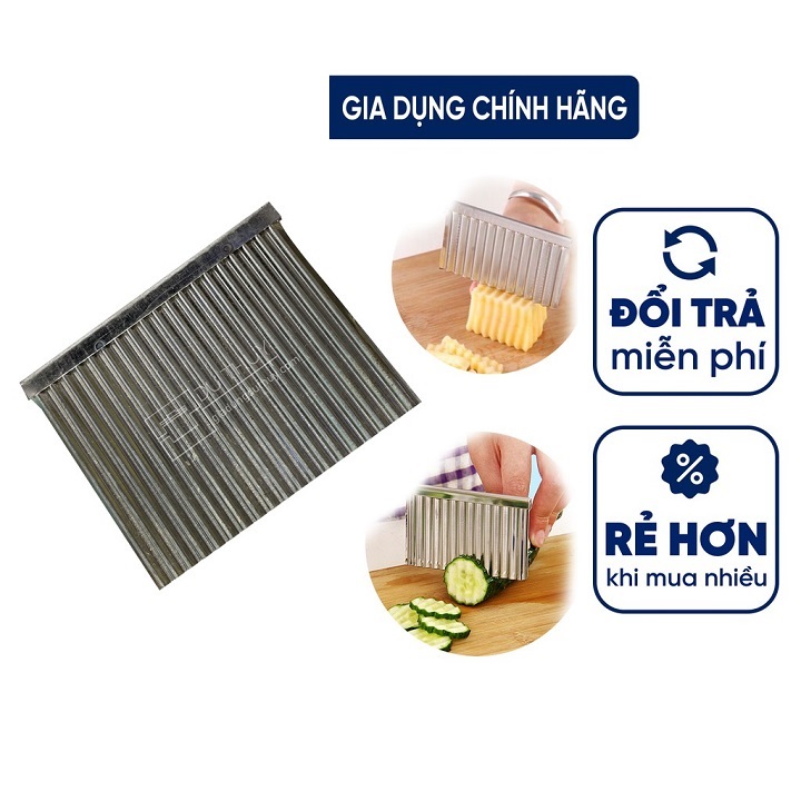 Dao Cắt Lượn Sóng Rau Củ Quả Inox Không Cán