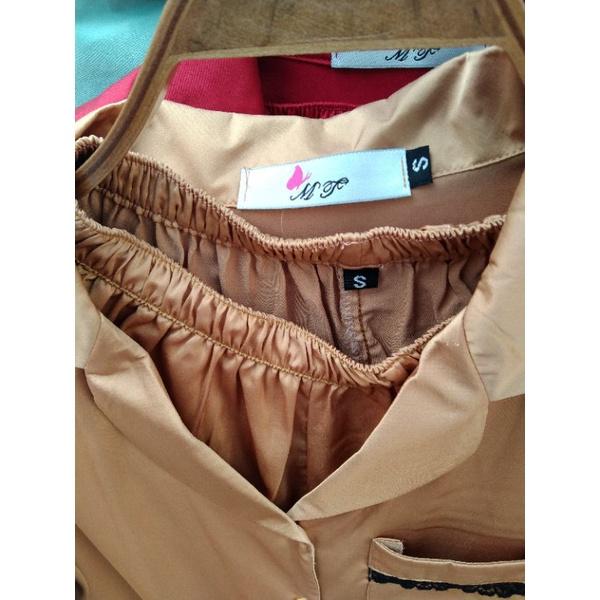 BỘ PIJAMA LỤA SATIN CỘC TAY_BỘ NGỦ PIJAMA ĐÙI_BỘ MẶC NHÀ PIJAMA